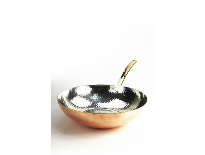 Copper Garden Kupferpfanne WOK 28 cm mit Stiel I Mit Zinn beschichtete Pfanne aus Kupfer zur idealen Wärmeleitung/-verteilung I Bratpfanne spülmaschinenfest & robust I 100% lebensmittelecht