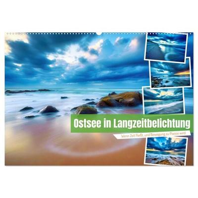 Ostsee in Langzeitbelichtung (Wandkalender 2027 DIN A2 quer), CALVENDO Monatskalender