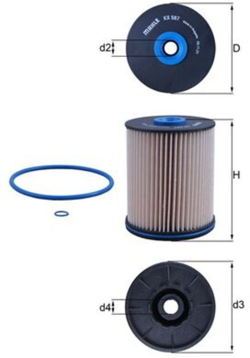 Knecht Filtro carburante KX567D