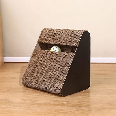 PetsAreLife Interactive Cat Scratch Cardboard With Rotating Ball Toy, Dual Function Climbing Frame m