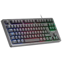 Spanische mechanische Hybrid-Tastatur F-Rgb Mk023Es Black Mars Gaming H-Mech Keyboard / Compact / Frgb Beleuchtung