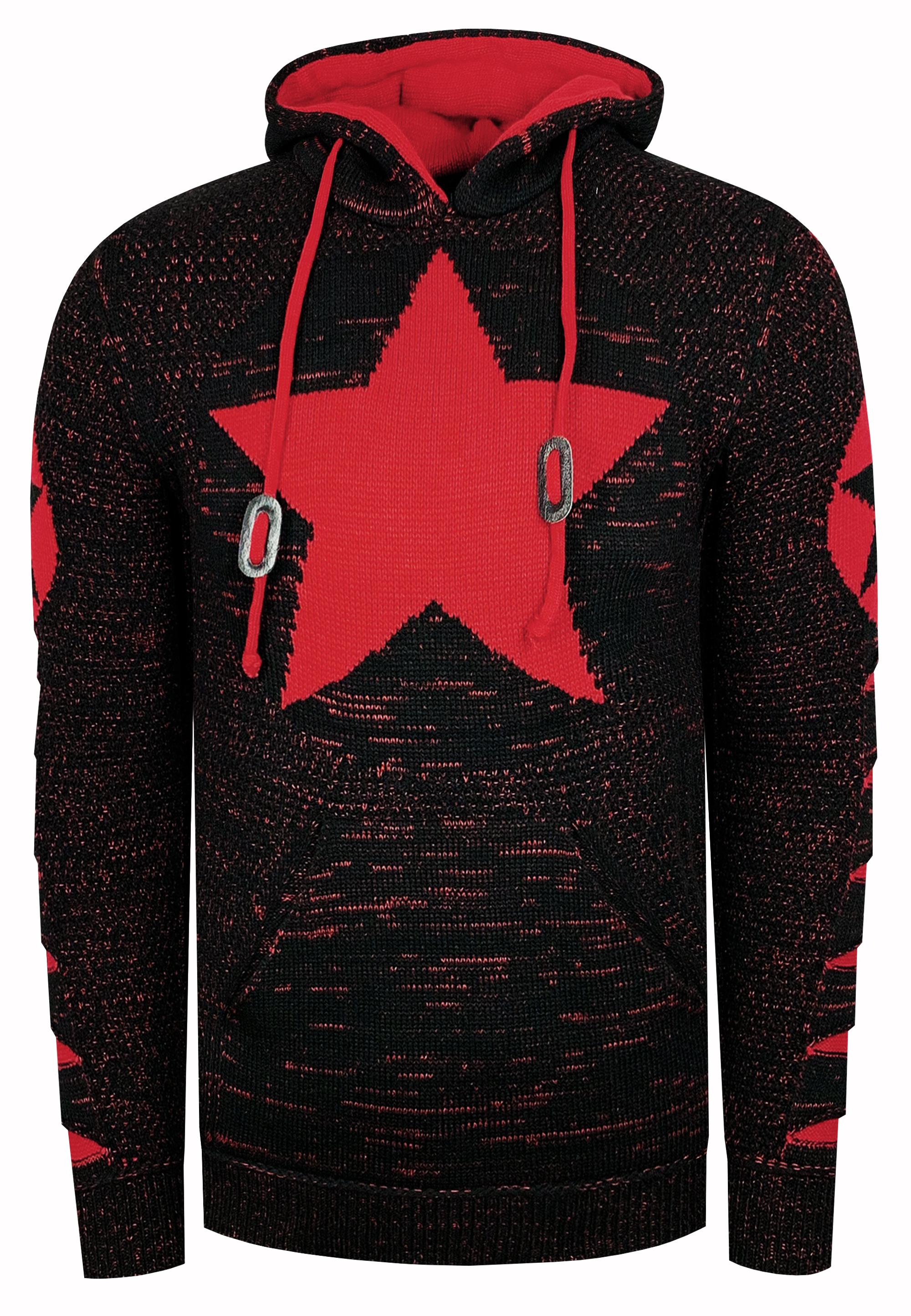 Grof gebreide hoodie