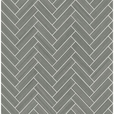 Stacy Garcia Home Herringbone Inlay Peel and Stick Wallpaper