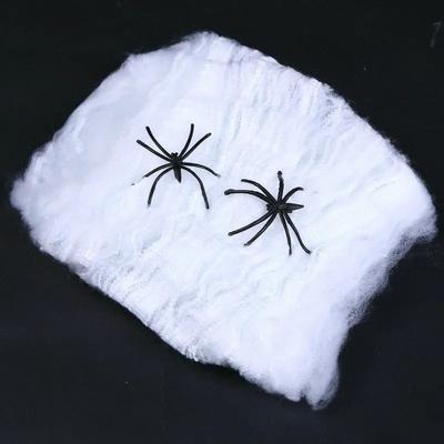 Uplift Picks Realistic White Cobweb Halloween Party Decoration white