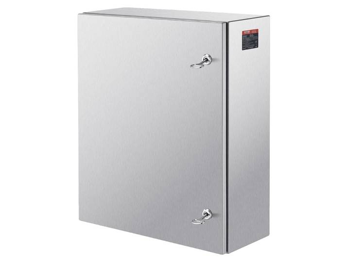 VEVOR Boîtier électrique en acier\, 60 x 50 x 20 cm\, boîtier électrique en acier inoxydable 304\, boîtier mural pour appareils électriques et électroniques pour l'extérieur IP66 étanche à l'eau