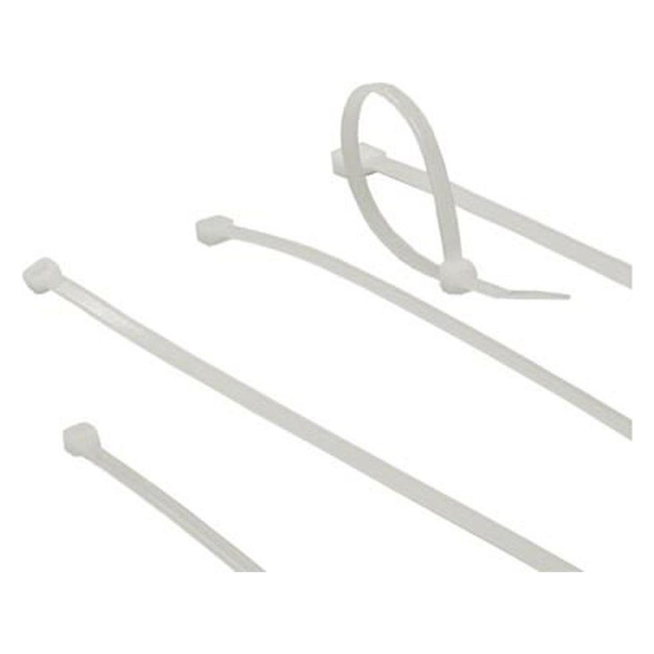 ACT Cable ties transparant, length 203 mm,width 3.6 mm. Length: 203 mm Cable tie trans 203/3.6mm (203 mm, 100 Stk.) (CT1040)