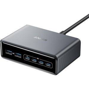 Anker USB-Ladegerät GaNPrime, 200 Watt, 4x USB-C und 2x USB-A, 6 Ports, Schnellladegerät