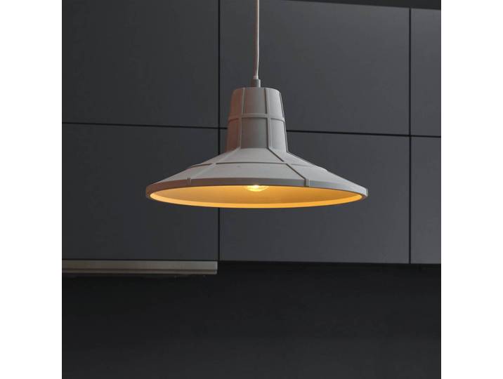 OSRAM Hängelampe CONCRETE SALA, dimmbar, alu / grau / zink, für Wohn- / Esszimmer, Beton, Junges Wohnen, Pendelleuchte