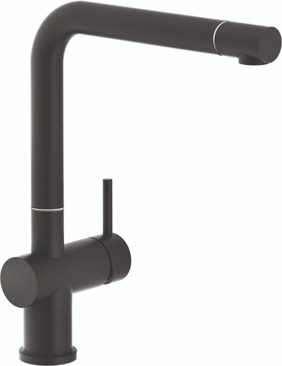 Reginox Armatur R31681 YADKIN BLACK mit Festauslauf / Küchenarmatur / Einhebelmischer / Mischbatterie schwarz