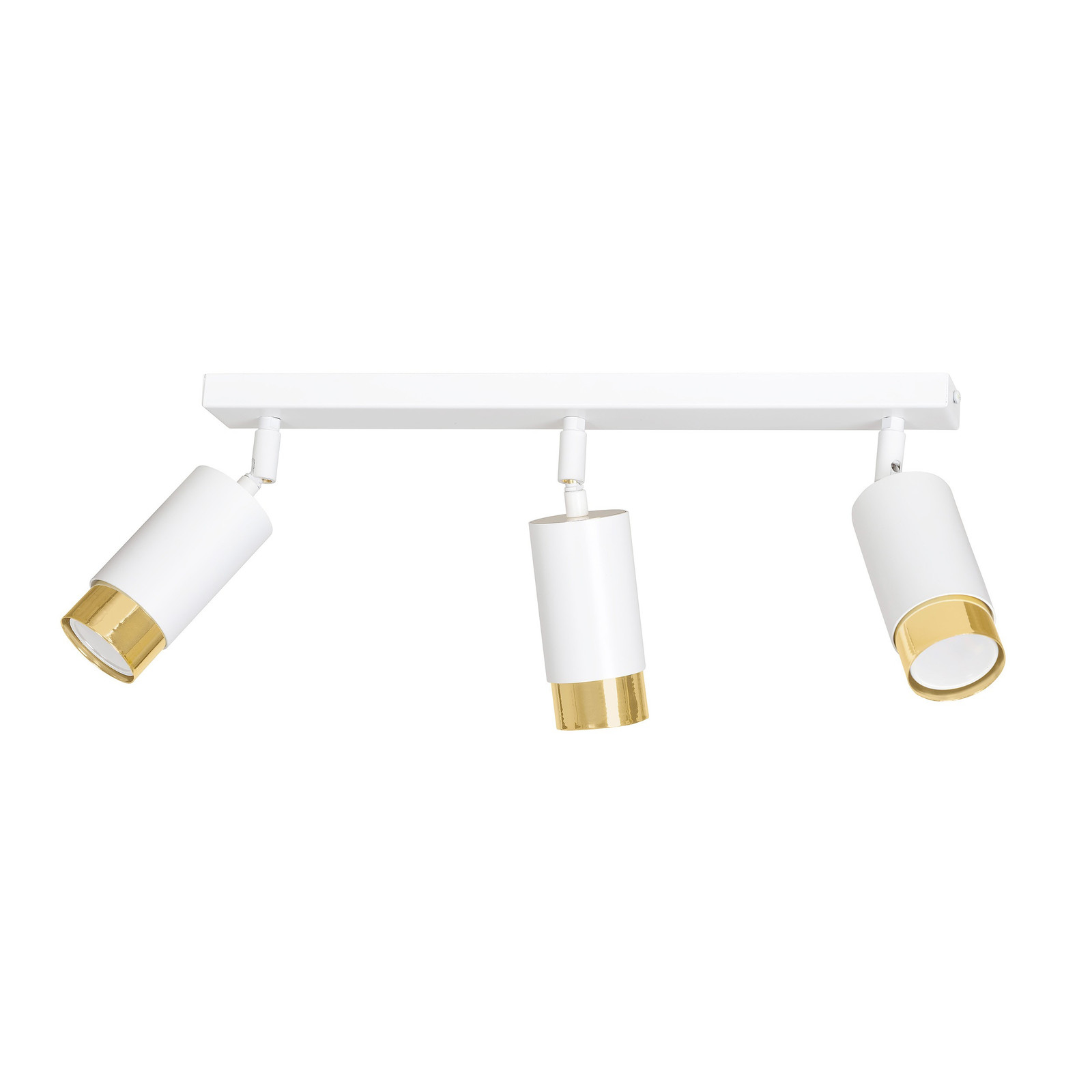 Emibig HIRO 3 Plafondlamp - Wit/Goud - 3x GU10 - 30W