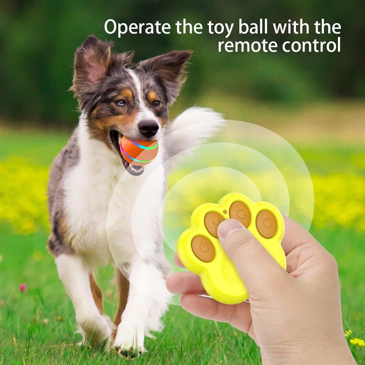 INF Ferngesteuerter intelligenter elektrischer Hundeball mit interaktivem Aufwach- und Ruhemodus Rosa
