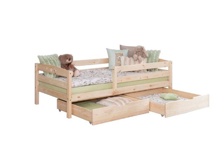 Ticaa Bettgestell Einzelbett „Eli“, Kinderbett, Jugendbett