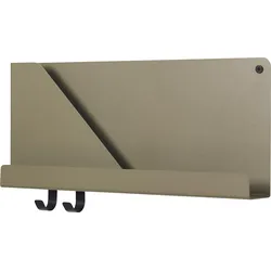 Folded Wandregal 51 x 22 cm olivenfarben
