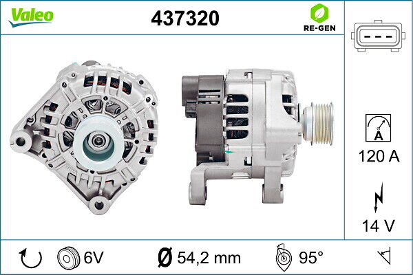 Valeo Generator Remanufactured Premium 437320 Für Bmw