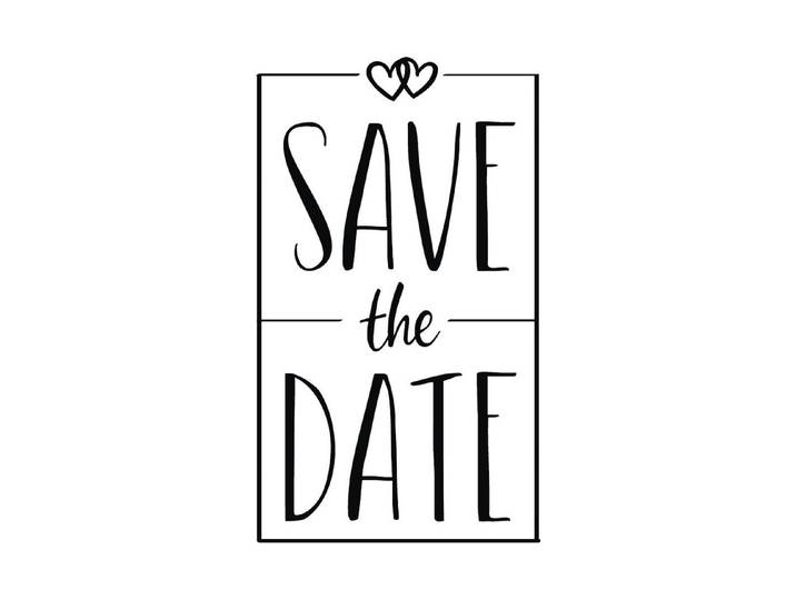 Rayher Stempel Save the Date 5 × 8 cm