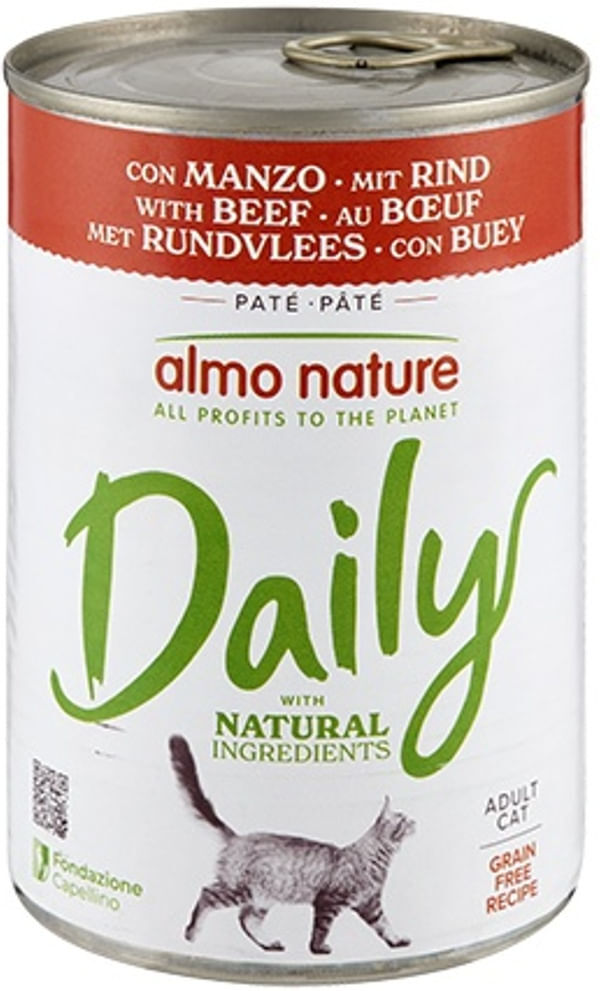 Almo Nature Daily Cat Lattina 400G MANZO