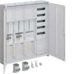 Hager ZB343Q29EN Komplettschr., univ.Z, 2ZP, SG, 3-Pkt, VT5, APZ, SLS 50A, 1100x1050x205mm, IP44