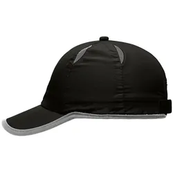 Sport Basecap Micro-Edge "MB6156" 6-Panel - black/light-grey