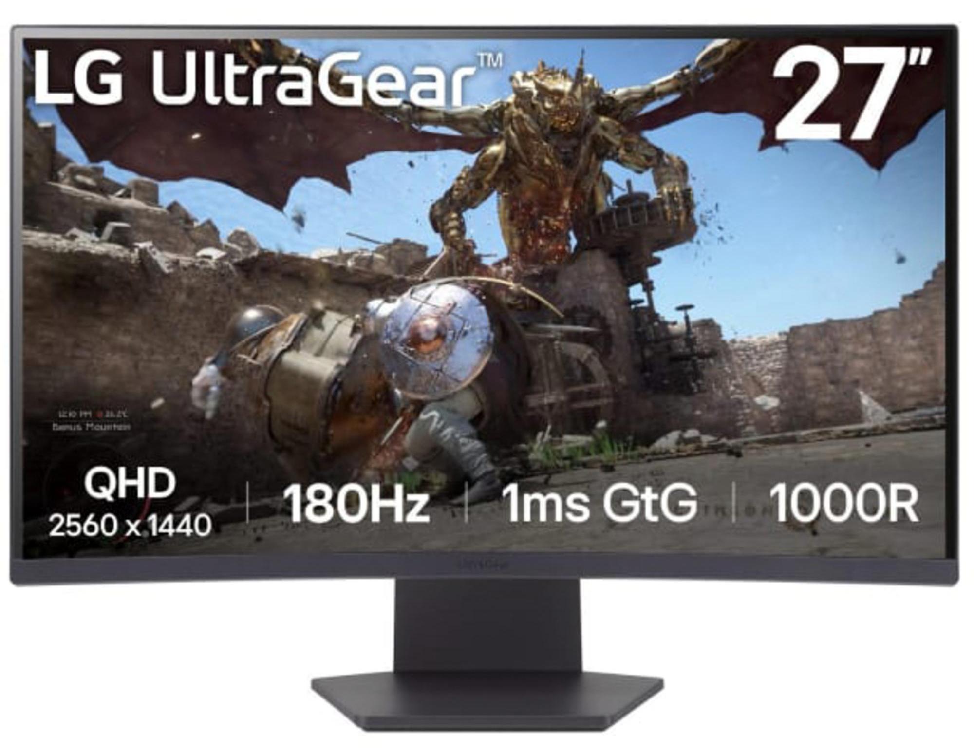 LG 27GS60QX-B, 68,6 cm (27"), 2560 x 1440 Pixel, Quad HD, LCD, 1 ms, Schwarz