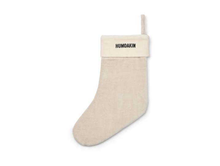 Humdakin Chaussette de Noël Humdakin velvet Light stone