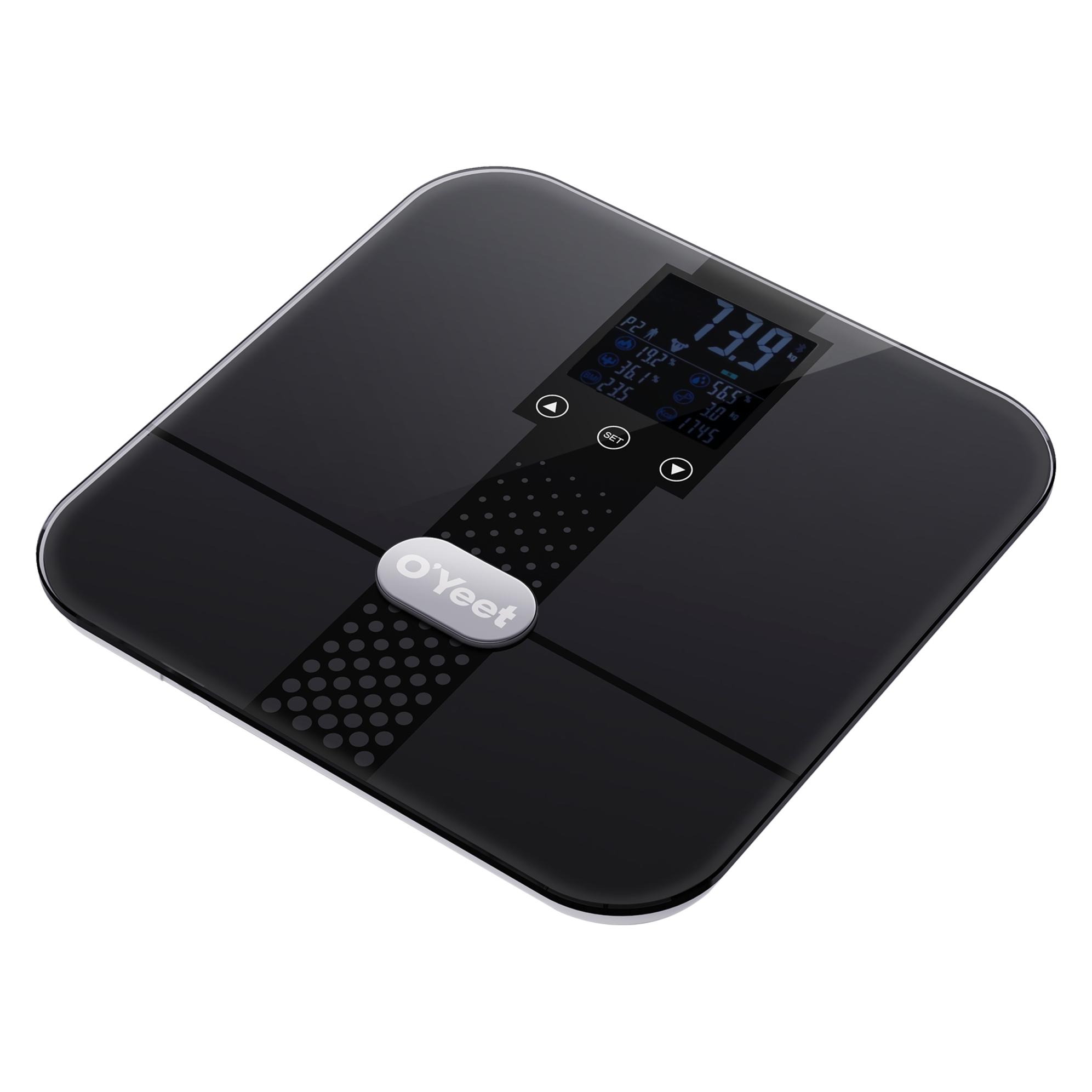 OYeet O'Yeet Smarte Körperanalysewaage BS-OY02 Schwarz (180 kg) (57617926)