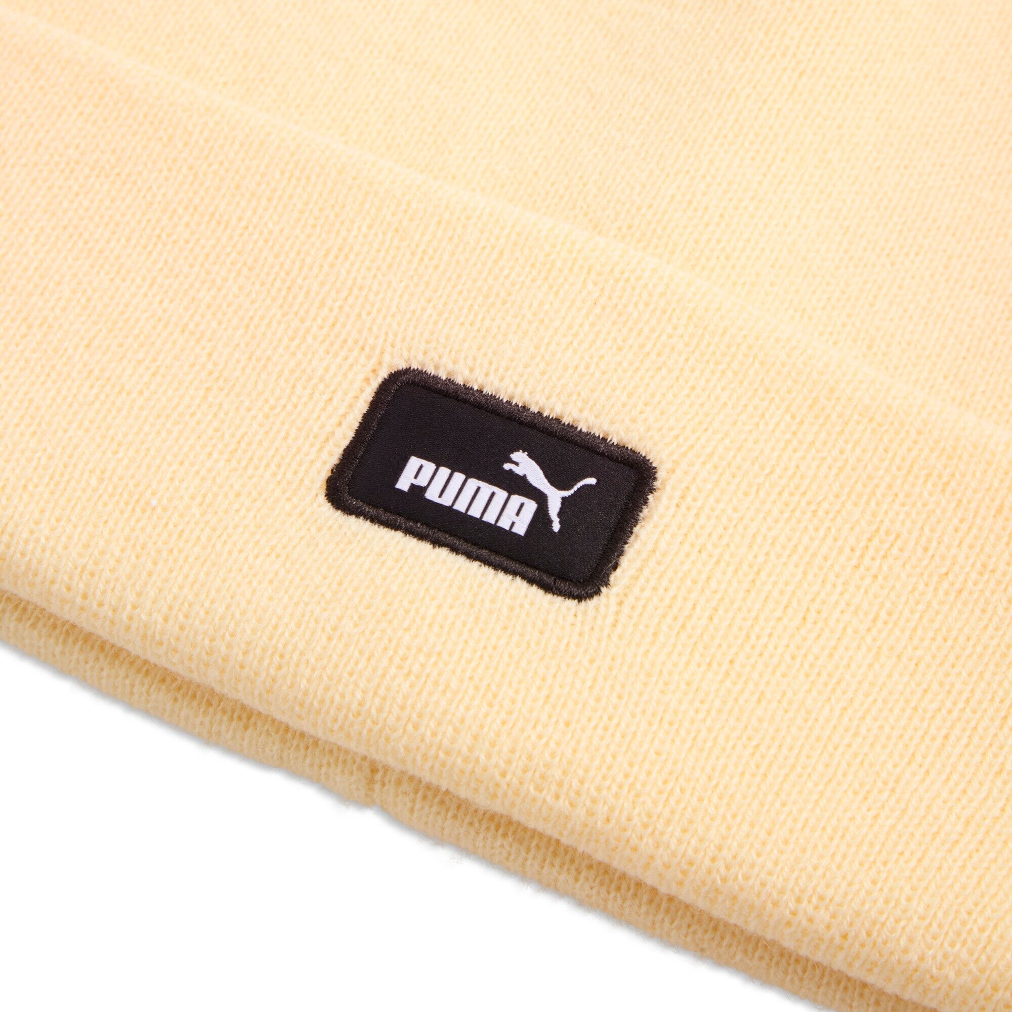 Beanie PUMA "ESS MID CROWN BEANIE", beige (buttercream), Polyacryl, unifarben, Mützen Beanie, Mütze, sportlicher Stil, One Size buttercream Einheitsgröße
