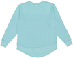 LAT 3525 Women's Weekend Fleece T-Shirt in Chill size Small   Cotton/Polyester Blend LA3525, 3525J1