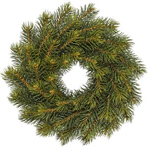 Creativ-green Weihnachtskranz 3016727-00, 56 Triebe, Ø 25 cm, Tannenzweige aus Kunststoff