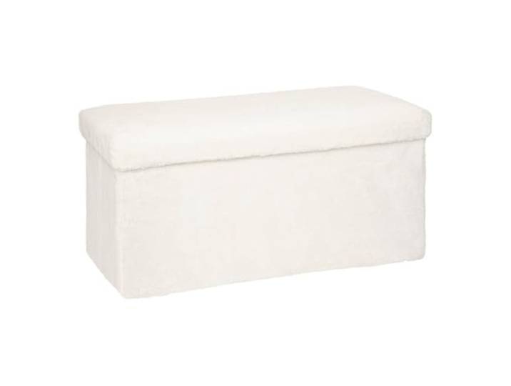 ATMOSPHERA CREATEUR D'INTERIEUR Ezio, zusammenklappbarer Sitzsack, Holz, Weiß