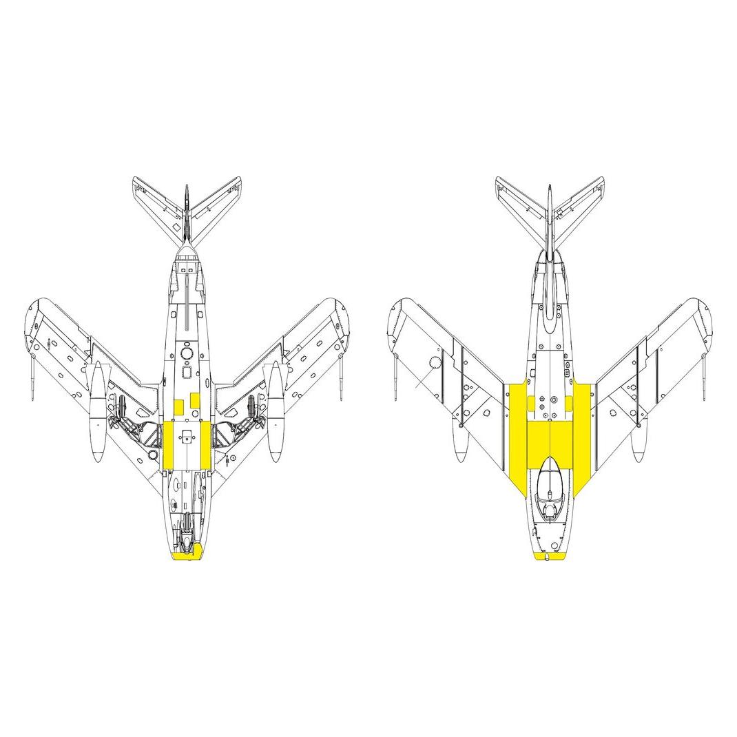 Eduard MiG-17F surface panels for Kinetic (EX1192)