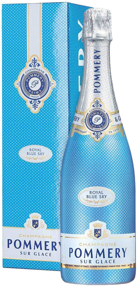 Pommery Champagne Demi Sec 'Royal Blue Sky' (confezione)