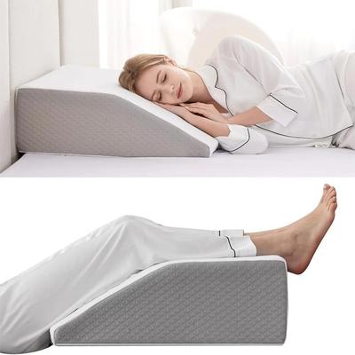 Uplifted Goods Memory Foam Leg Elevating Pillow For Rest And Recovery white