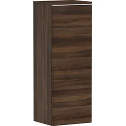 hansgrohe Xelu Q Halbhochschrank, 400x350, eine Tür, Türanschlag links, 2 Glasfachböden, 54130700, Farbe: Möbel Nussbaum Dunkel/Griff Mattweiß