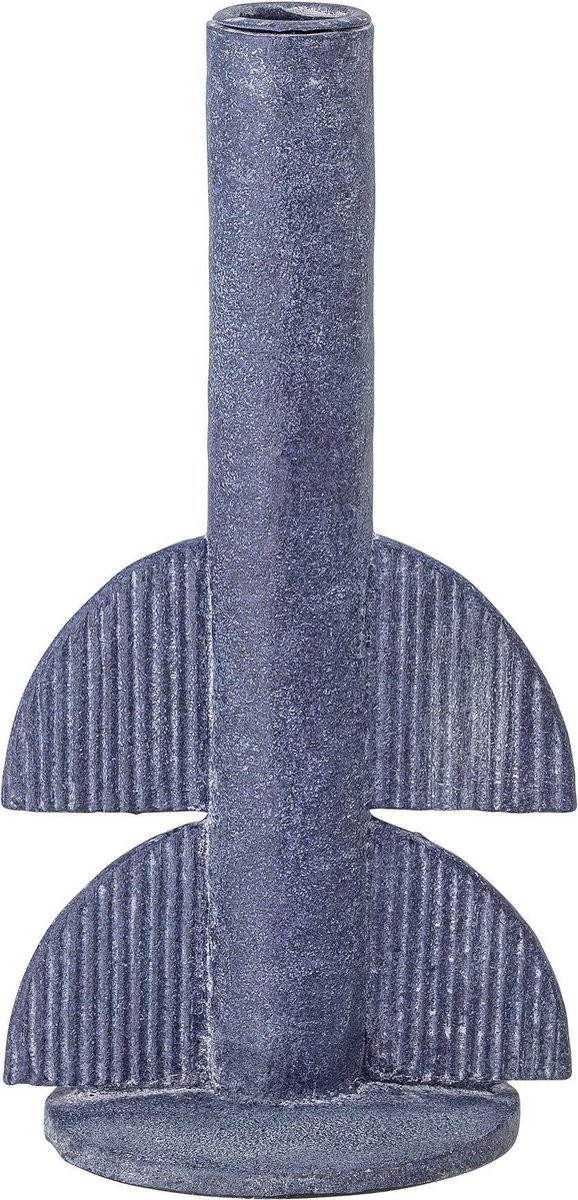 Bloomingville Kandelaar Bess blauw polyresin 22 cm