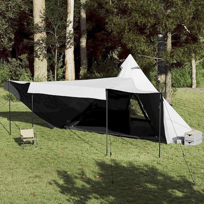 Tipi-Familienzelt 8 Personen Blau Wasserdicht Garten | Campingzelt, leicht Kuppelzelt Camping Zelt Einfacher Aufbau für Wandern Backpacking