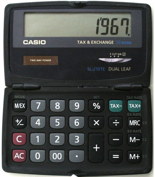 Casio Sl210 Te Lommeregner