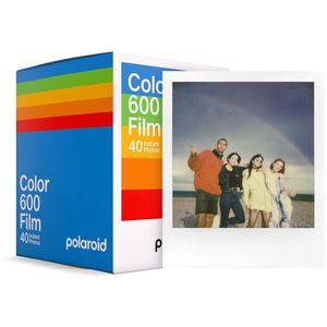 Polaroid Sofortbildfilm 6013 Color 600, 8,8 x 10,8cm, weiß, 40 Blatt