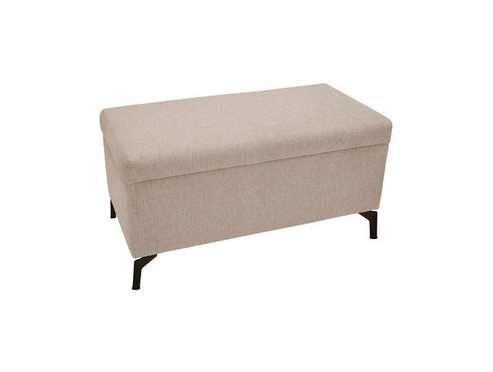 Novel Bettbank, Beige, Metall, 140x39x50 cm, DIN EN ISO 14001, DIN EN ISO 9001, Fußauswahl, Stoffauswahl, in verschiedenen Größen erhältlich, Wohnzimmer, Hocker, Sitzhocker