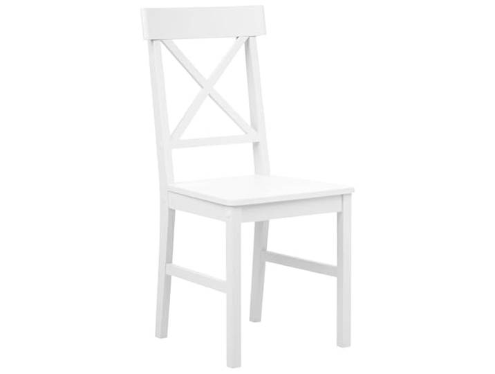 Esszimmerstuhl 2er Set MDF Pappelholz weiß skandinavischer Stil Barlee