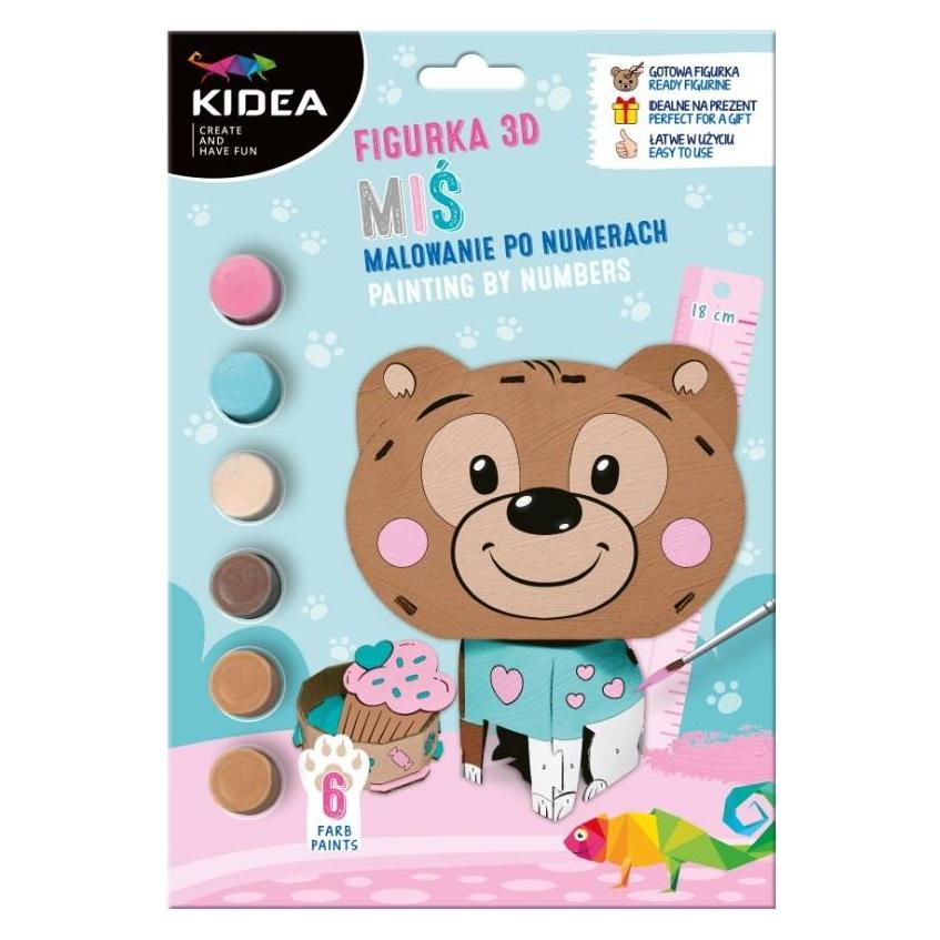 Derform 3D-Malen nach Zahlen Teddybär KIDEA (47605716)