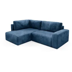 ECKSOFA Angela 4 Sitzplätze Marineblau
