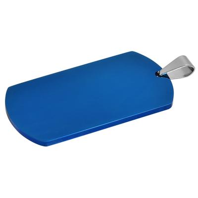 Kettenanhänger ADELIA´S "Anhänger aus Edelstahl", blau, Schmuckanhänger, Damen, Edelstahl, Kettenanhänger, Perfekt als Geschenk zum Weihnachten
