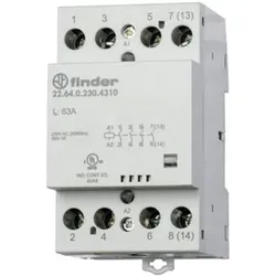Finder Contactor 63A, 2 NO + 2 NC, 24vac/dc, Relais