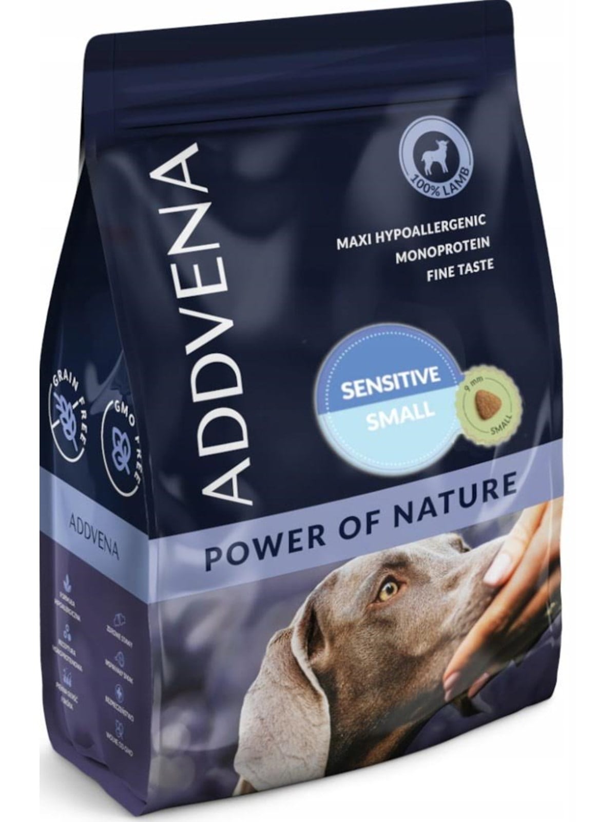 ADDVENA Power of Nature Adult Sensitive Small Lamb - Trockenfutter für Hunde - 2,5kg