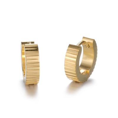 Paar Creolen FIRETTI "Schmuck Geschenk Crag", gold (gelbgoldfarben), Ohrringe, Damen, Edelstahl