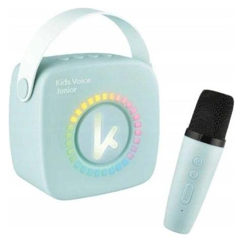 Atmosphera Głośnik Bluetooth Mikrofon Karaoke 2w1dla Dzieci Kiddoboo Kidsvoice Junior / Kbt3blu / Niebieski (KIDDOBOO)