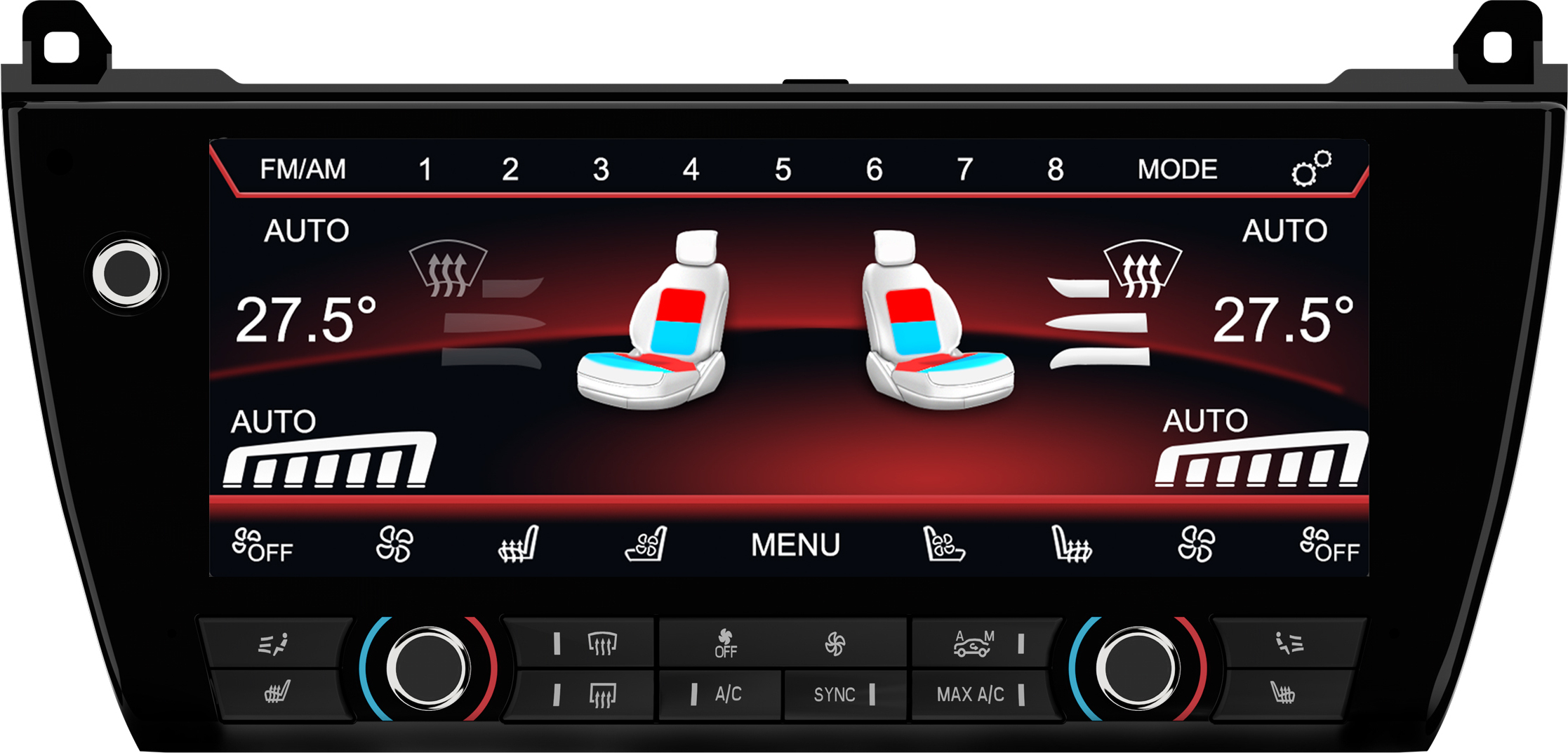 Für BMW 5 Series F10 / F11 10,25" Touchscreen Klimabedienteil AC Kontrollpanel