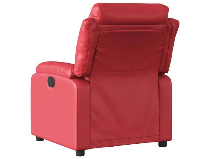 NEUF Fauteuil inclinable - BURKE - Chaise Pour salon - Rouge Similicuir LL3965