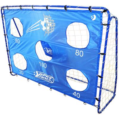 Fußballtor BEST SPORTING "mit Torwand 5 Schusslöcher", blau, Sport-Tore, Kinder, B/H/L: 213cm x 152cm x 70cm, Polyester Stahl, Polyester, Stahl, sehr stabil, 213x152 cm, B:213cm H:152cm L:70cm