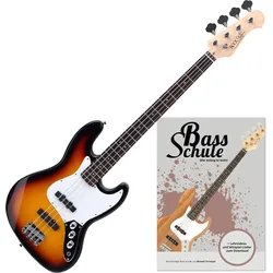 Rocktile Fatboy II SB E-Bass Sunburst Set inkl. Schule
